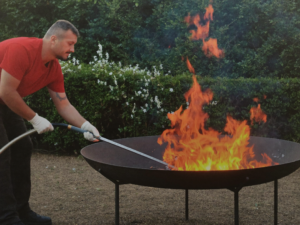 turning off fire pit